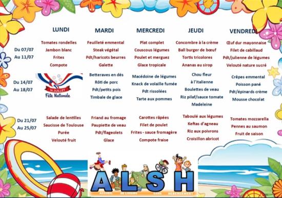 Menu ALSH