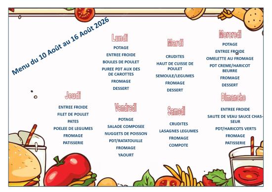 Menus